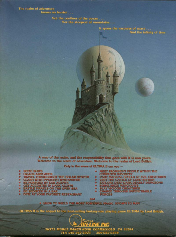 Ultima II : The Revenge of the Enchantress dos