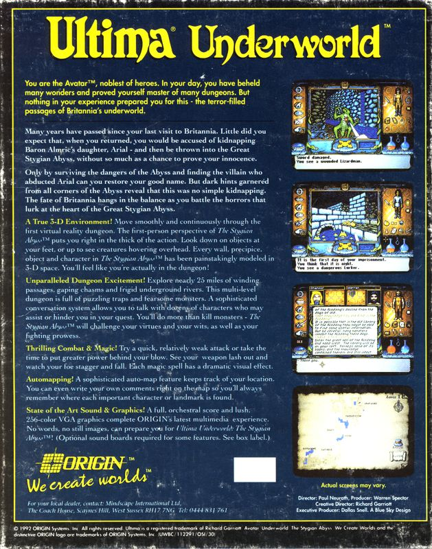 Ultima Underworld : The Stygian Abyss - Dos
