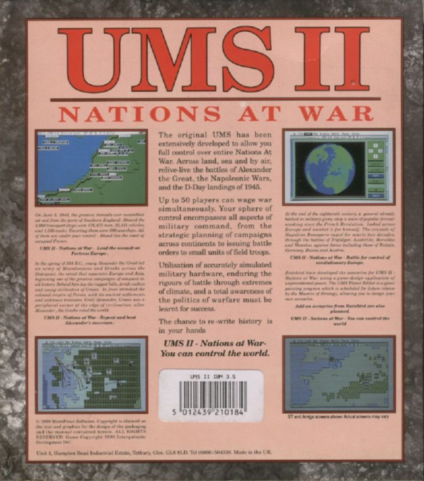 UMS II : Nations at War - Dos