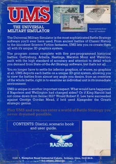 Ums The Universal Military Simulator dos