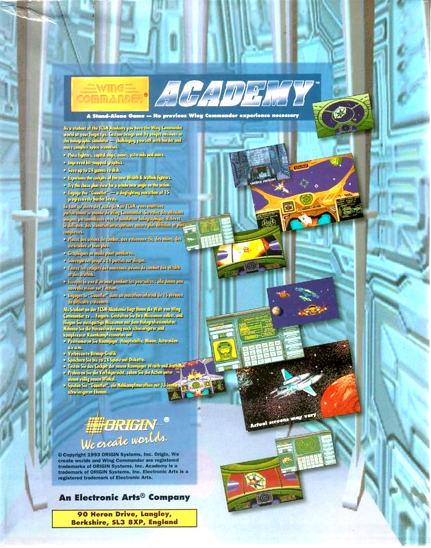 Wing Commander Academy dos