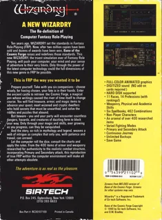 Wizardry : Bane of the Cosmic Forge dos