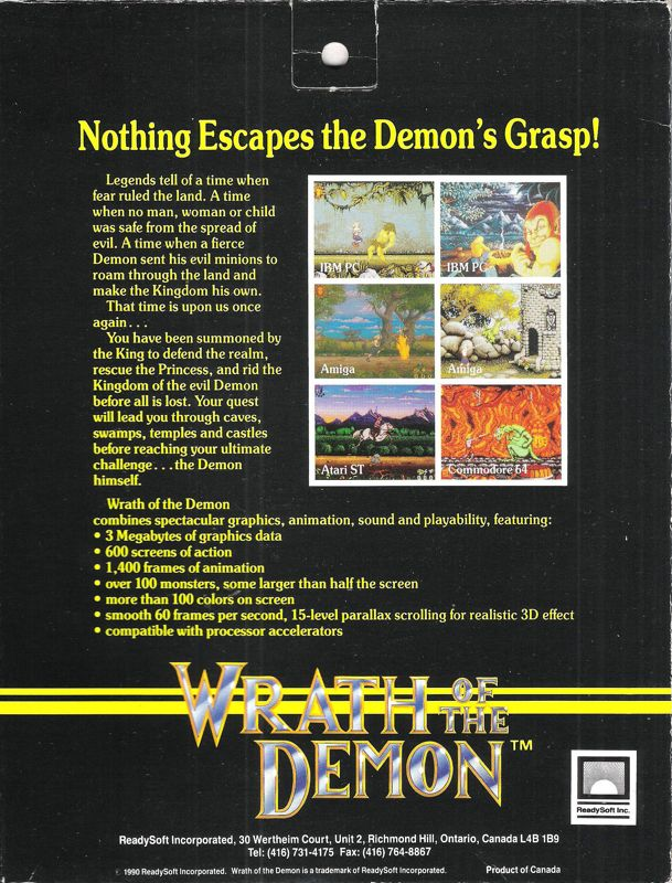 Wrath of the Demon dos