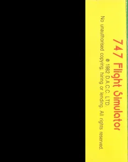 747 Flight Simulator dos
