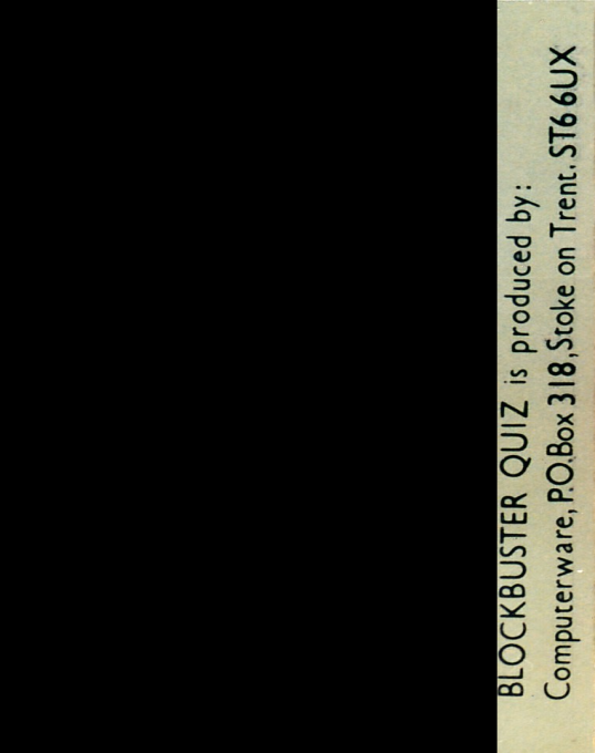 Blockbuster Quiz - Dos