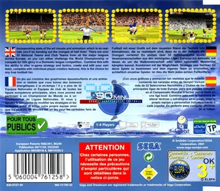 90 Minutes - Sega Championship Football dos