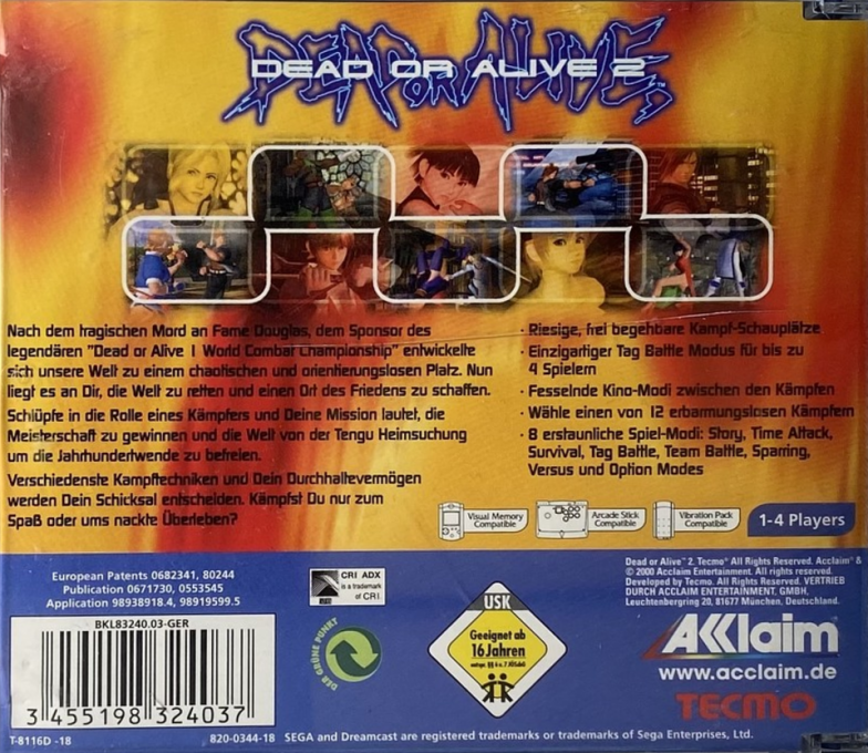 Dead or Alive 2 - Dos