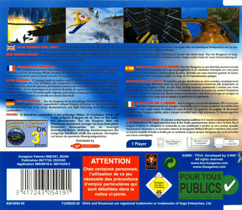 KAO the Kangaroo - Dos