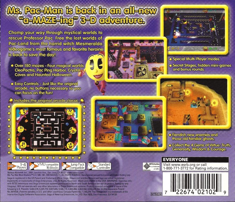 Ms. Pac-Man Maze Madness - Dos