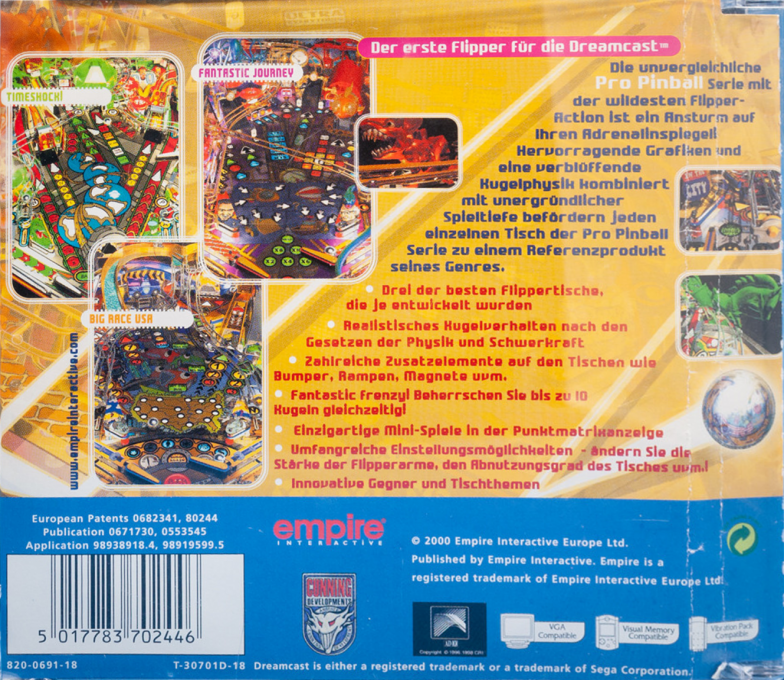 Pro-Pinball Trilogy - Dos