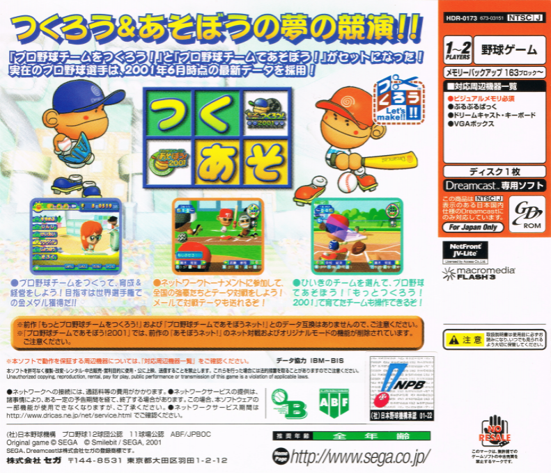 Pro Yakyuu Team o Tsukurou! & Asobou! - Dos