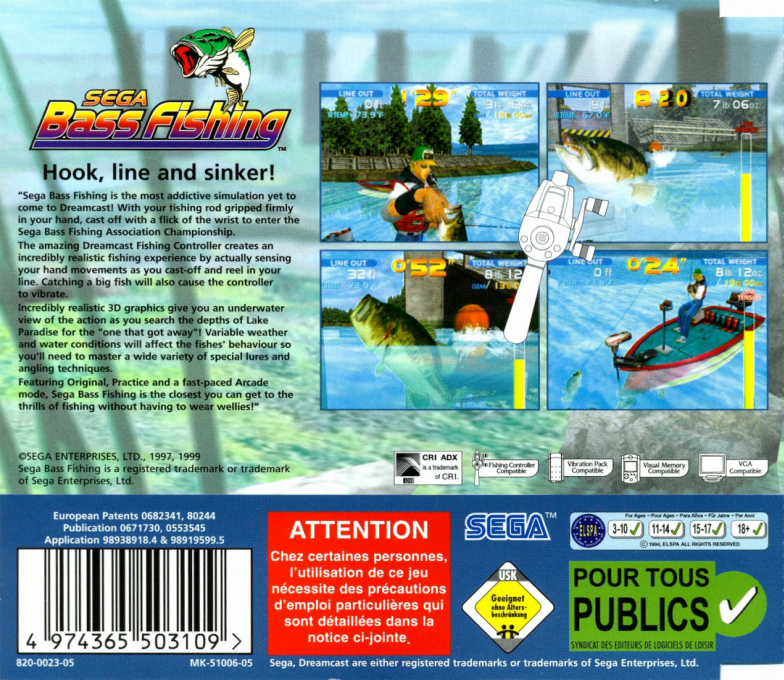 Sega Bass Fishing 2 - Dos