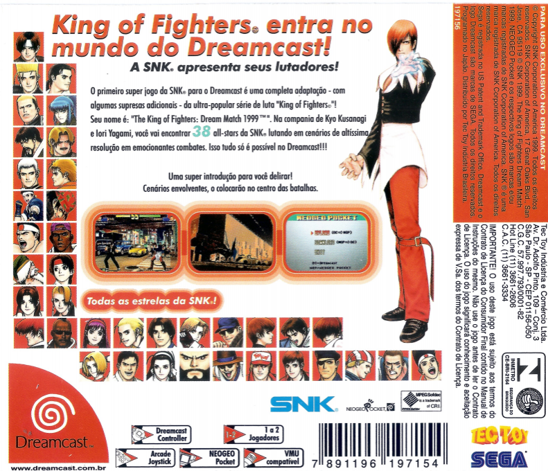 The King of Fighters : Dream Match 1999 - Dos