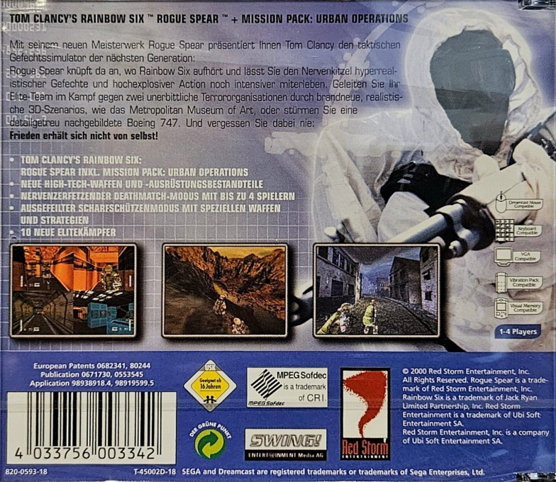 Tom Clancy's Rainbow Six : Rogue Spear + Mission Pack Urban Operations - Dos