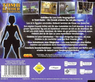 Tomb Raider : Sur Les Traces de Lara Croft dos