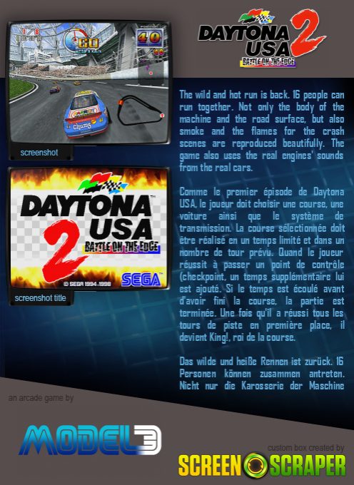 Daytona USA 2: Battle on the Edge - Dos