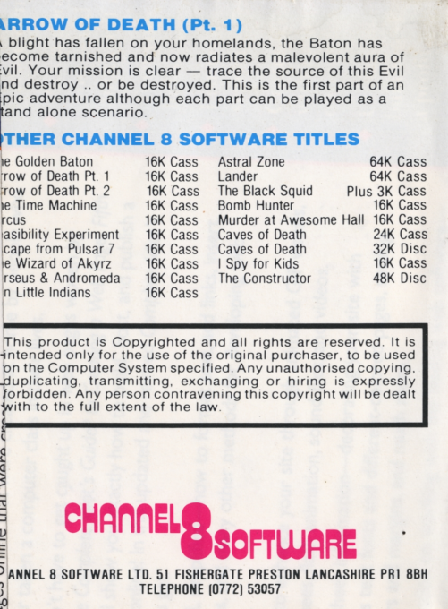 Arrow of Death: Part I - Dos