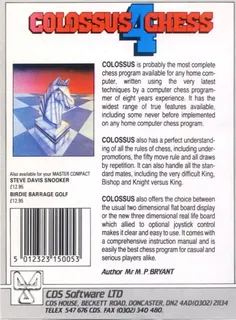 Colossus Chess 4.0 - Dos