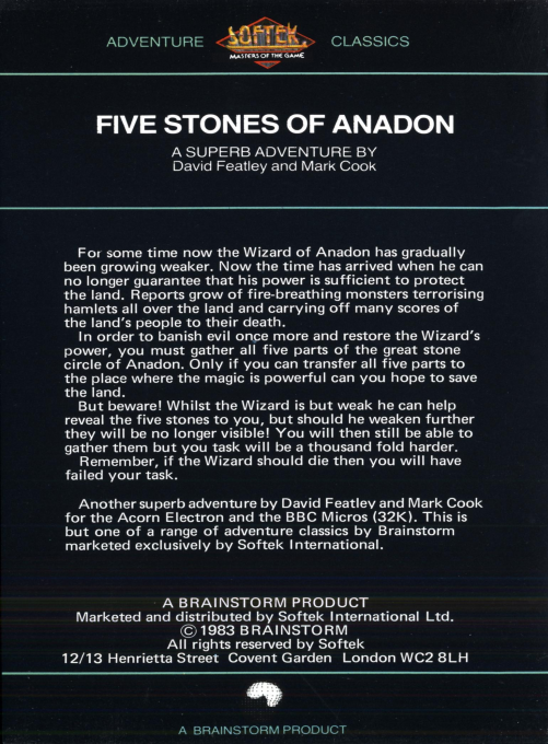 The Five Stones Of Anadon - Dos