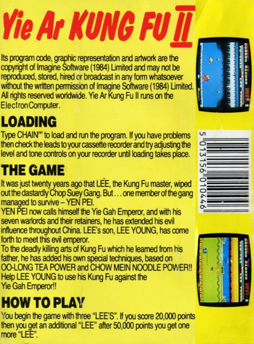 Yie Ar Kung-Fu - Dos