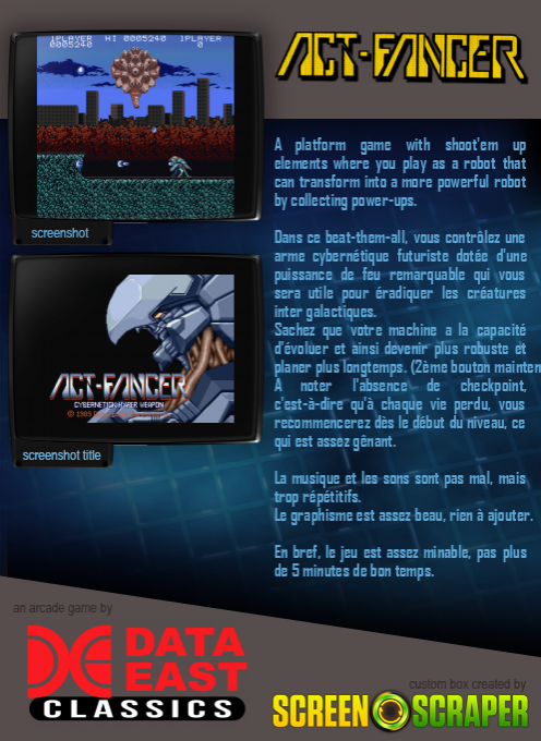 Act-Fancer: Cybernetick Hyper Weapon - Dos