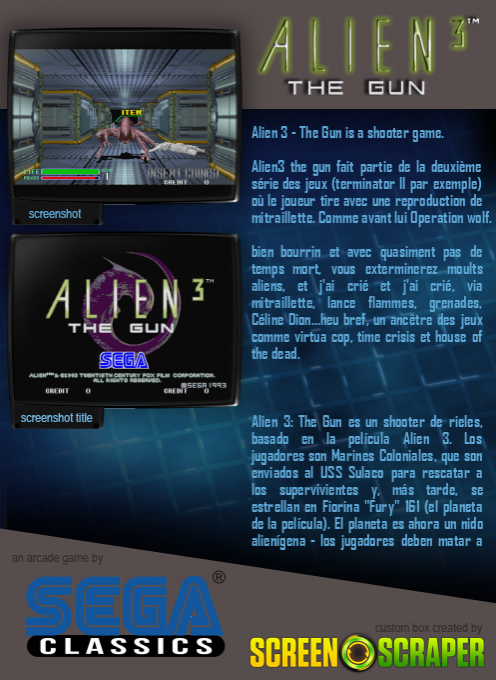 Alien 3 : The Gun - Dos