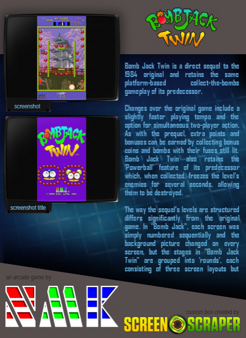 Bomb Jack Twin - Dos