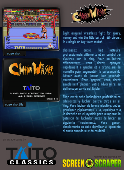 Champion Wrestler - Dos