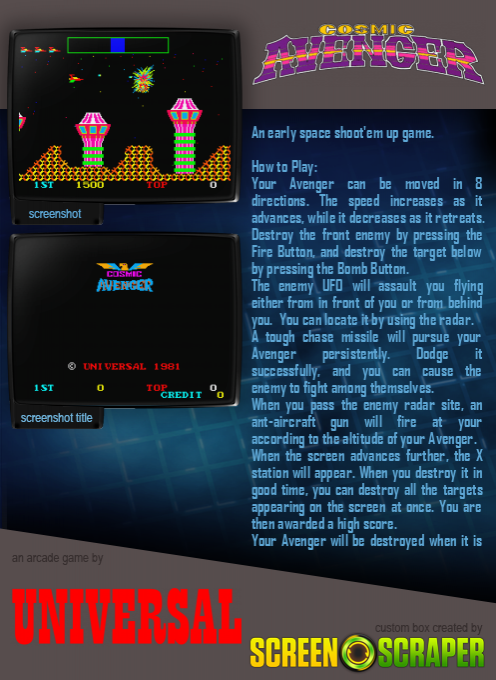 Cosmic Avenger - Dos