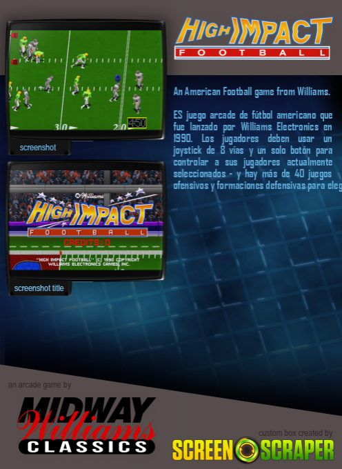 High Impact Football - Dos