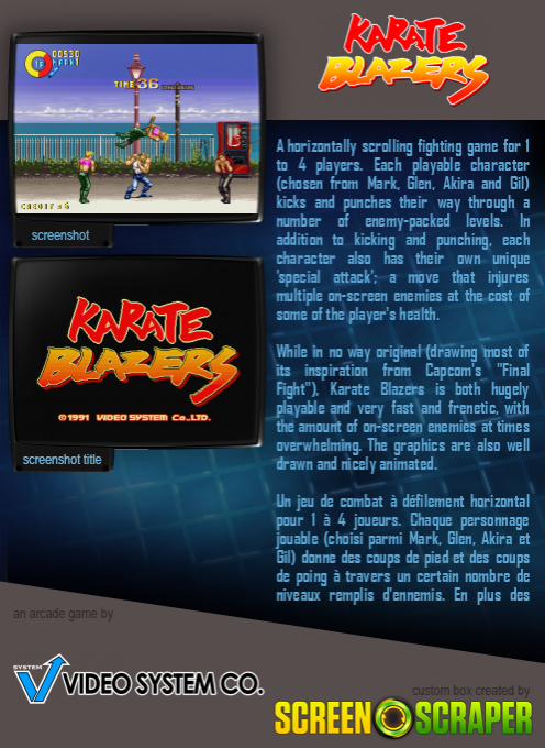 Karate Blazers - Dos