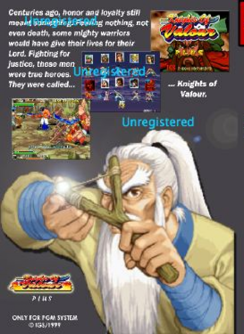Knights of Valour Plus - Dos