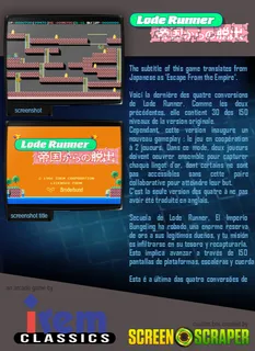 Lode Runner IV - Teikoku Karano Dasshutsu dos