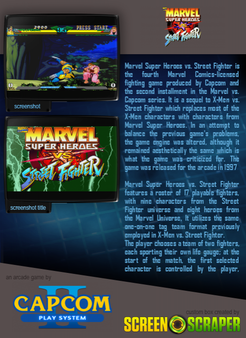 Marvel Super Heroes vs. Street Fighter - Dos