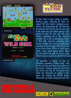 Mr. Do's Wild Ride dos