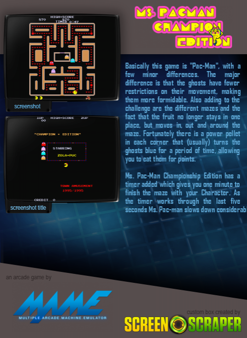 Ms. Pacman Champion Edition - Dos