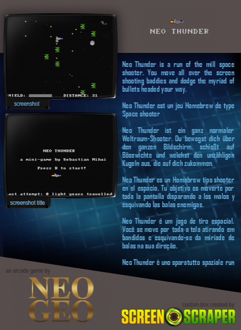 Neo Thunder - Dos