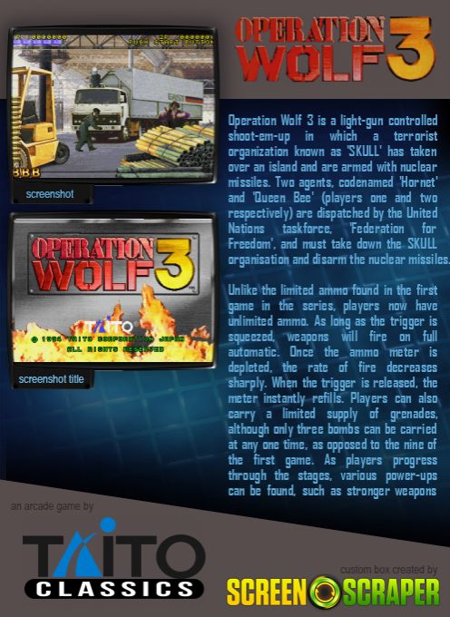 Operation Wolf 3 - Dos