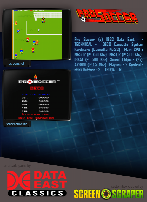 Pro Soccer - Dos