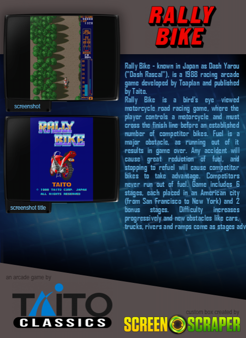 Rally Bike / Dash Yarou - Dos