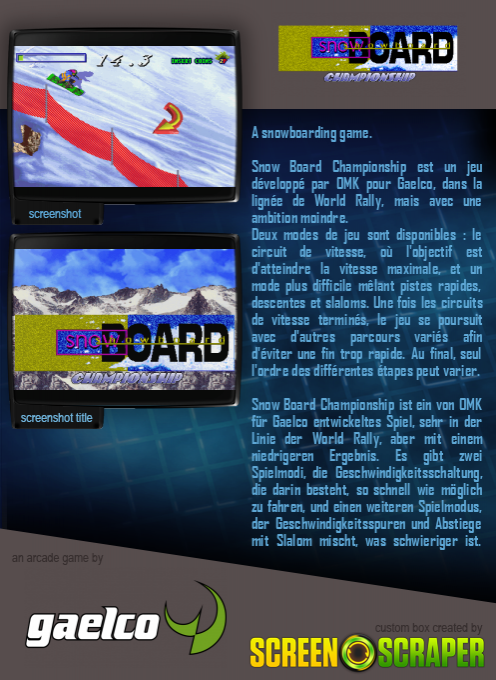 Snow Board Championship - Dos