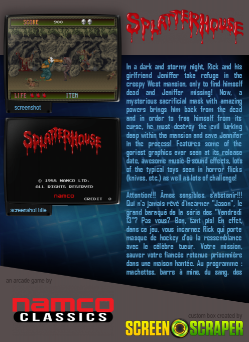 Splatter House - Dos