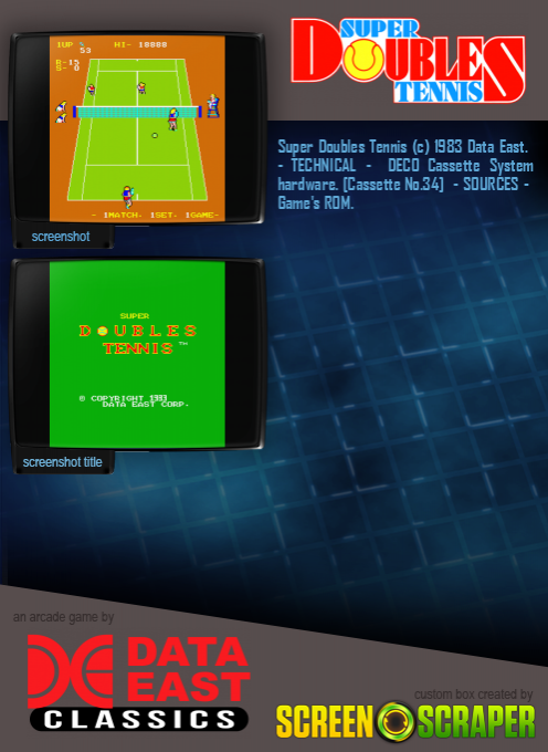 Super Doubles Tennis - Dos