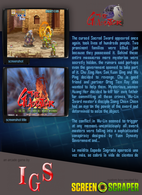 The Gladiator / Road Of The Sword / Shen Jian - Dos