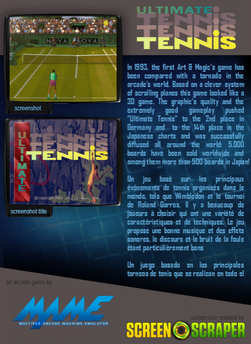 Ultimate Tennis - Dos