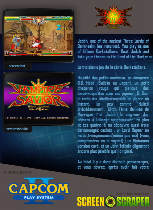Vampire Savior 2 : The Lord of Vampire - Dos