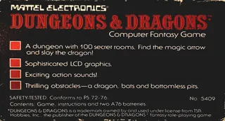 Dungeons & Dragons Computer Fantasy Game dos