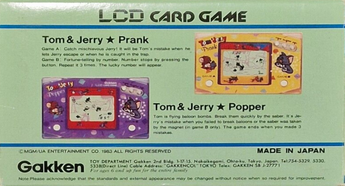 Tom And Jerry Popper - Dos