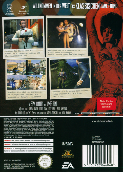 007 : Bons Baisers de Russie - Dos