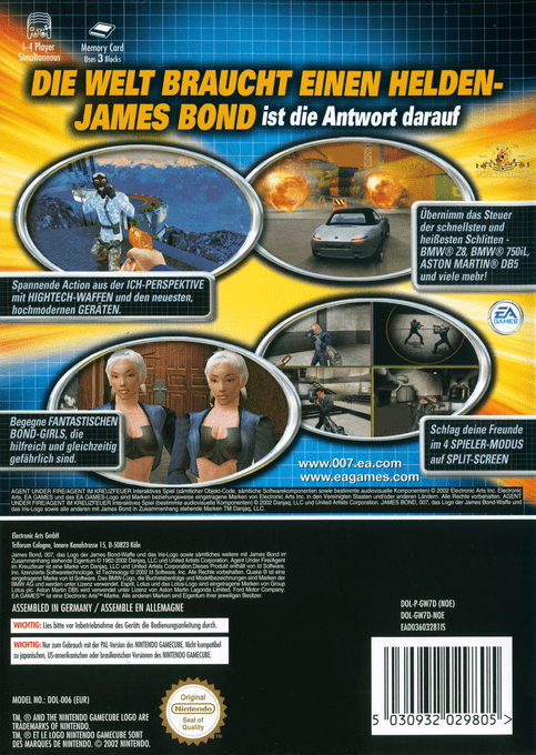 007 : Espion pour Cible - Dos